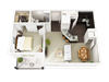 One Bed, One Bath D